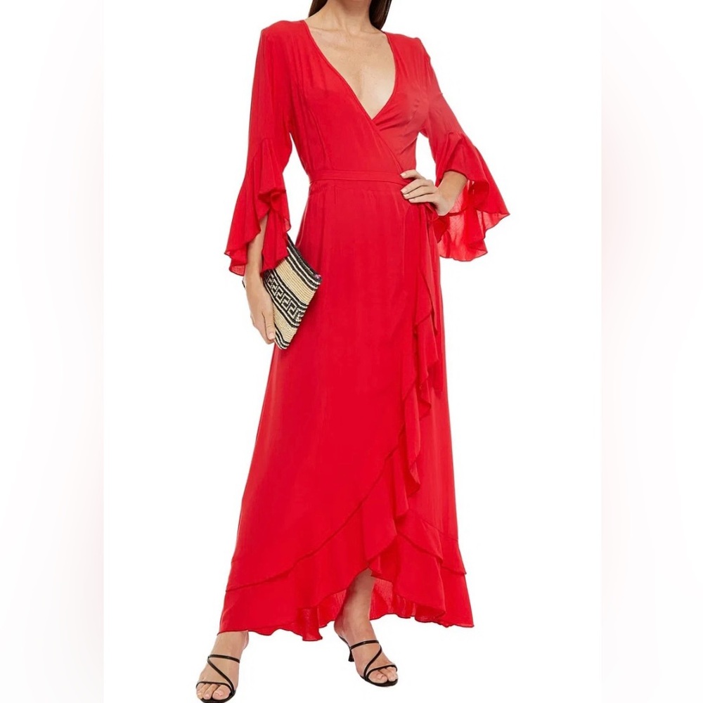 Melissa Odabash Red Wrap Dress